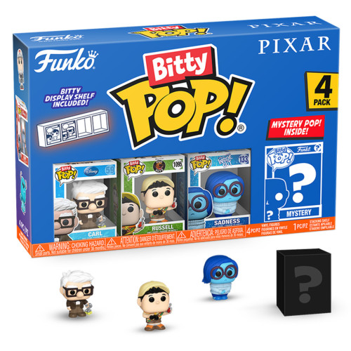 Pixar Up Divertidamente Séries3 Pack4 Bitty Pop Disney Pixar #75468 - Produto Original