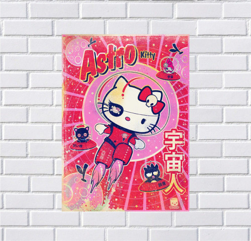 Placa Decorativa MDF Hello (28x20 A4) - Hello Kitty - #