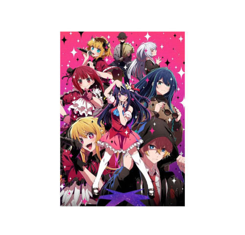 Placa Decorativa MDF OSHI NO KO ANIME (28x20 A4)-Oshii No Ko-