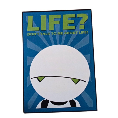 Placa Mdf Com Fita Dupla Face: Life? Don't Talk To Me About Life O Guia do Mochileiro das Galáxias # - Produto Original
