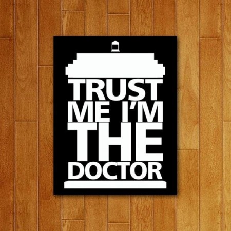 Placa Trust The Doctor-Legião Nerd-