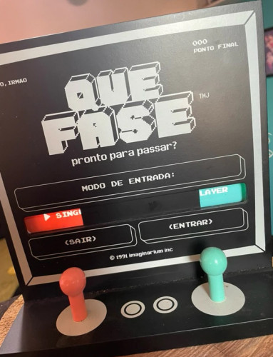 Placa de Porta com Led Gamer Que Fase - Que fase - #