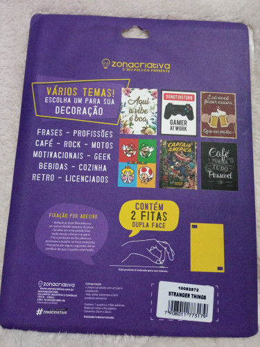 Placa Decorativa - Stranger Things (zona Criativa) - Netflix Stranger Things - #