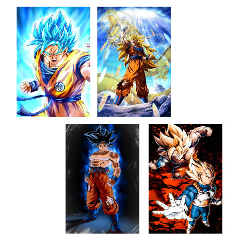 Placas Decorativas MDF 10x15 cm DBZ-Dragon Ball Z-