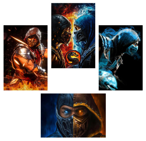 Placas Decorativas MDF 10x15 cm GAMES-Mortal Kombat-