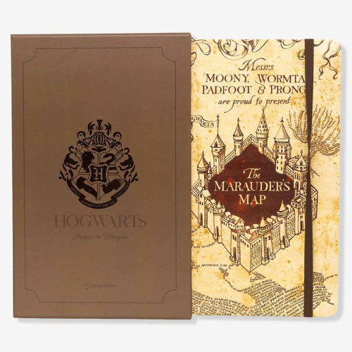 Placas E Quadros Decorativos Caderno De Anotações Harry Potter Mapa Do Maroto Licenciado - Harry Potter Placas E Quadros Decorativos # - Produto Original