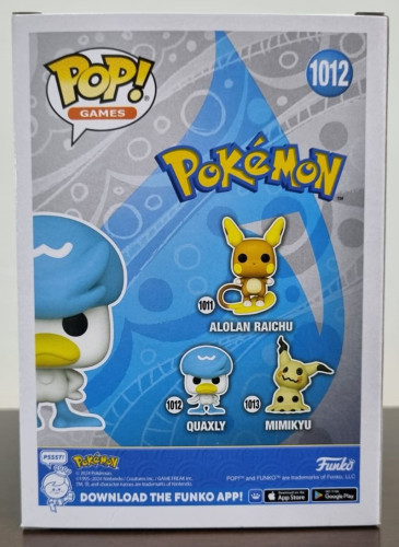 Funko Pop Pokémon - Quaxly - Games Pokémon - #1012