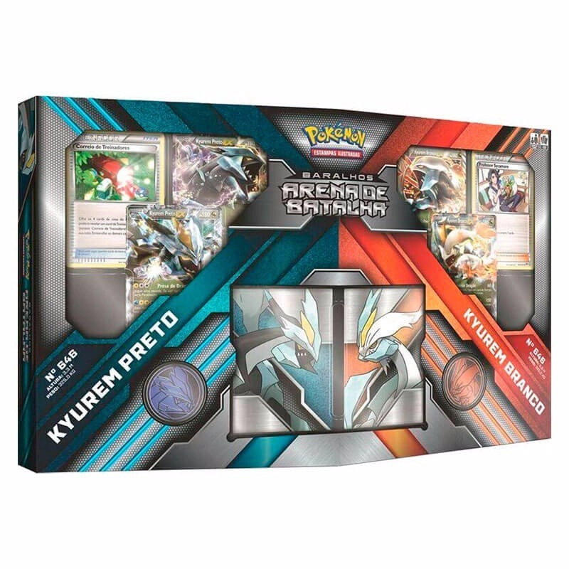 Pokémon Baralho Arena De Batalha Kyurem Preto Kyurem Branco-Pokemon-