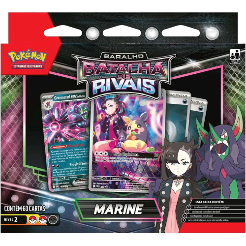 Pokemon Baralho Batalha de Rivais Marine 60 Cartas Copag TCG - Pokemon Estampas Ilustradas - #