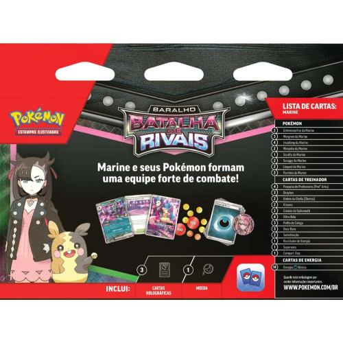 Pokemon Baralho Batalha de Rivais Marine 60 Cartas Copag TCG - Pokemon Estampas Ilustradas - #