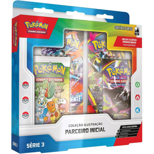 Pokemon Coleção Ilustração Parceiro Inicial Serie 3 21 Cartas Copag TCG Pokemon Estampas Ilustradas # - Produto Original