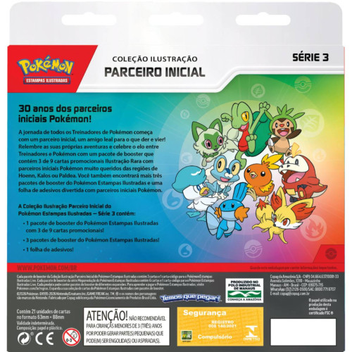  Pokemon Estampas Ilustradas # - Produto Original