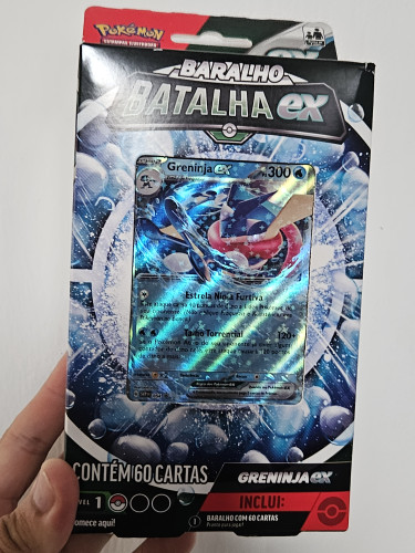 Pokemon Deck De Batalha Tcg Greninja Ex - 003 Copag 60 Cartas Pokemon Estampas Ilustradas # - Produto Original