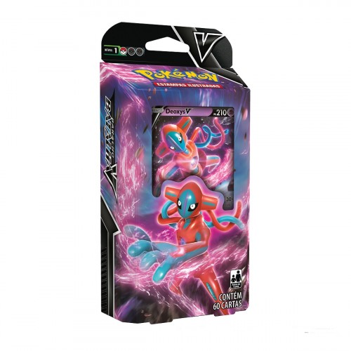 Pokemon Deck De Batalha V Deoxys V - 003 60 Cartas Copag-Pokemon Estampas Ilustradas-