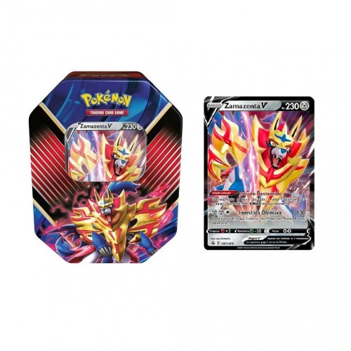 Original Carta Pokemon Lendaria ultra rara Zamazenta V em Promoção