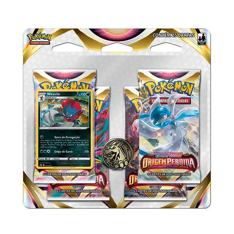 Pokemon Origem Perdida Quad Pack Weavile-Pokemon-