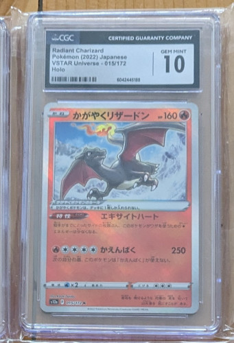 Pokemon Tcg Carta Graduada - Radiant Charizard Japanese Cgc Gem Mint Pokemon # - Produto Original
