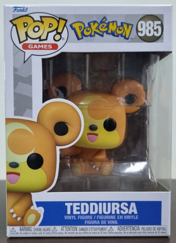 Funko Pop Pokemon Teddiursa - Games Pokémon - #985