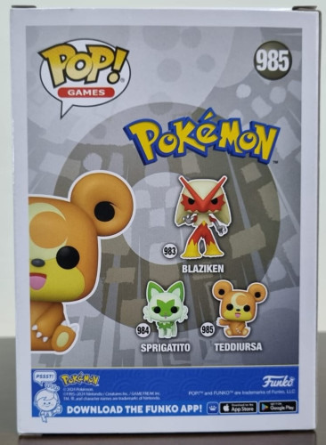 Funko Pop Pokemon Teddiursa - Games Pokémon - #985