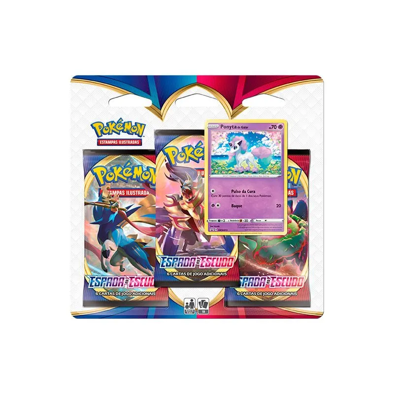 Pokémon Triplo Pack Espada E Escudo Ponyta De Galar-Pokemon-