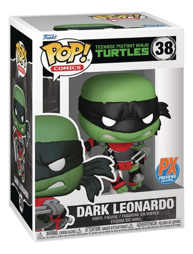 Pop! Comics: Tartarugas Ninja Mutantes Adolescentes - Dark Leonardo - Teenage Mutant Ninja Turtles - #38