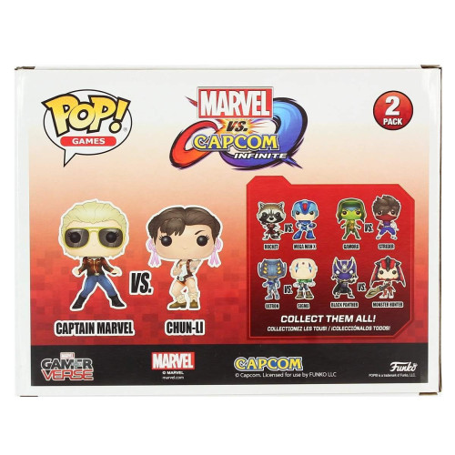 Pop Marvel Capcom Captain Marvel Vs. Chun-li Vinyl Figure 2 Pack-Marvel X Capcom-2