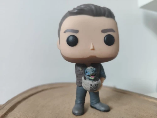 Owen With Baby Raptor - Loose (sem Caixa) E Sem Um Braço (a Blue Comeu!) - Jurassic World  #589