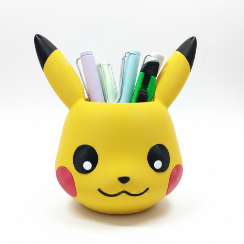 Porta Lápis - Pikachu - Impressão 3d - Expositor - #