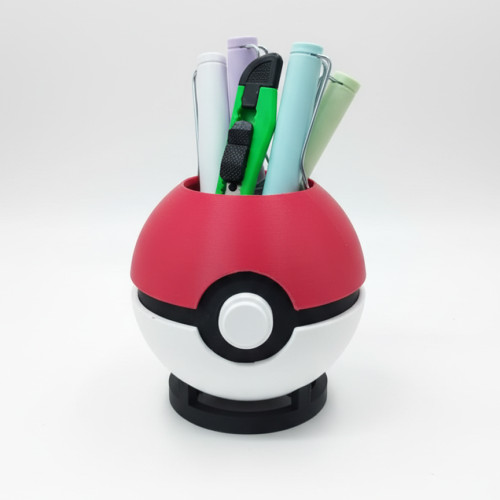 Porta Lápis - Pokebola - Impressão 3d - Expositor - #