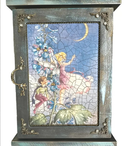 Porta-chaves Em Mdf - Tons De Verde Artesanal # - Produto Original