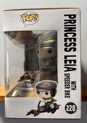Funko Pop Princess Leia with speeder #228 - Star Wars - #228