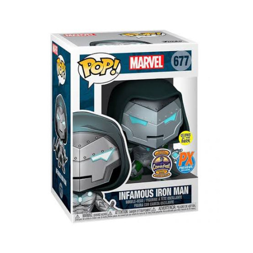 Funko Pop! Infamous Iron Man - La Comic Con 2020/px Previews Exclusive - Marvel Comics Marvel Comics #677 - Produto Original
