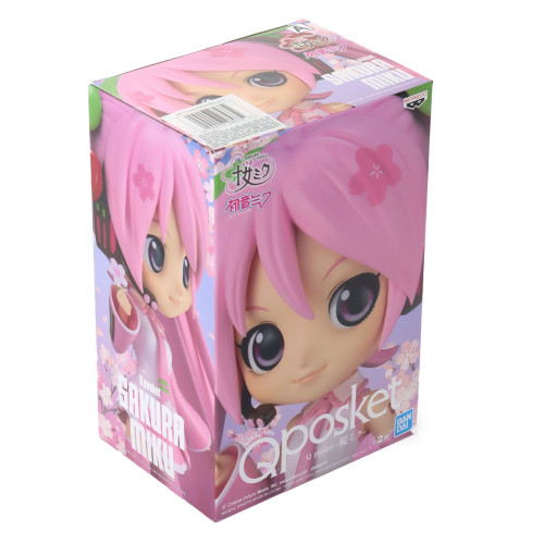 Action Figures Q Posket Hatsune Miku Sakura Miku Original Lacrada - Sakura Miku - #