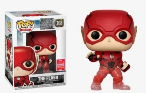 Funko Pop Desenho/Quadrinhos- DC:Liga da Justiça - The Flash 208 (SDCC18)-The Flash-208