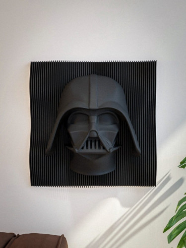 Quadro Decorativo 3d Darth Vader Star Wars Escultura Sem Franquia # - Produto Original