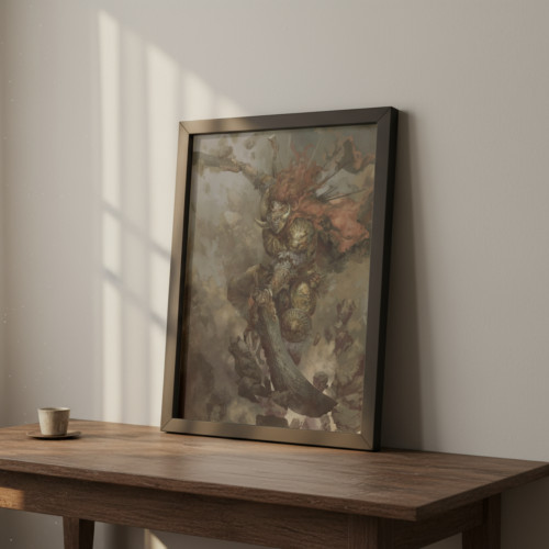 Quadro Decorativo A3 - Elden Ring - Moldurado Premium - Moldurado - #