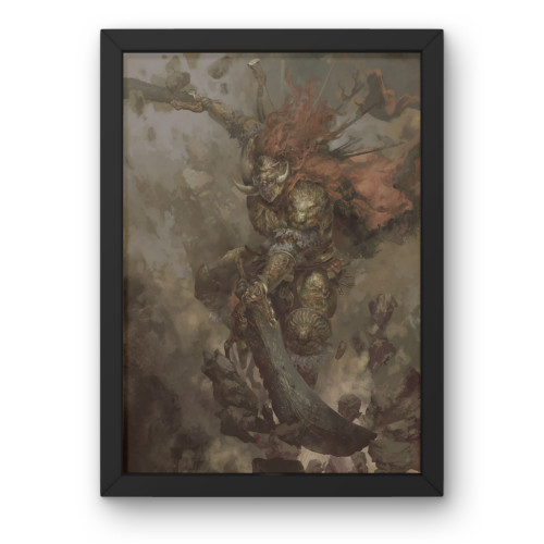 Quadro Decorativo A3 - Elden Ring - Moldurado Premium-Moldurado-