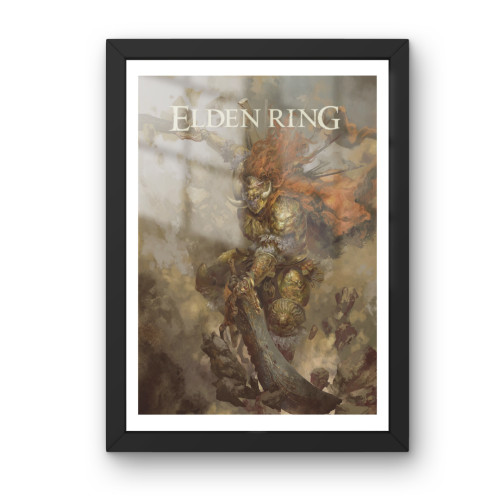 Quadro Decorativo A3 - Elden Ring - Radahn - Moldurado Premium Personalizado # - Produto Original