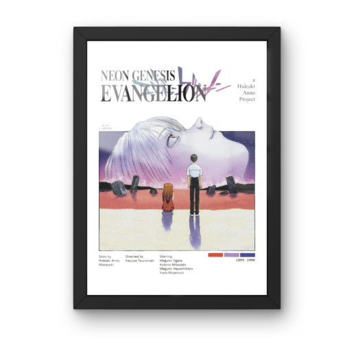 Quadro Decorativo A3 - Evangelion - Moldurado Premium Personalizado # - Produto Original