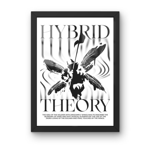 Quadro Decorativo A3 - Hybrid Theory - Linkin Park - Moldurado Premium Personalizado # - Produto Original