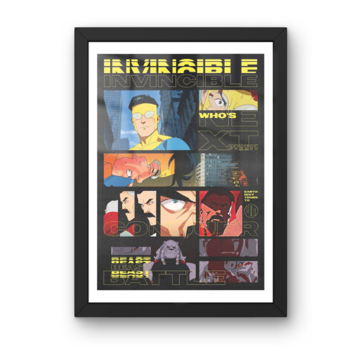 Quadro Decorativo A3 - Invincible - Moldurado Premium Personalizado # - Produto Original
