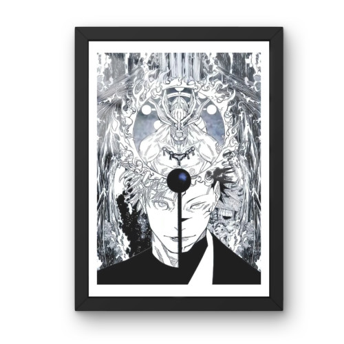 Quadro Decorativo A3 - Jujutsu Kaisen - Moldurado Premium Personalizado # - Produto Original
