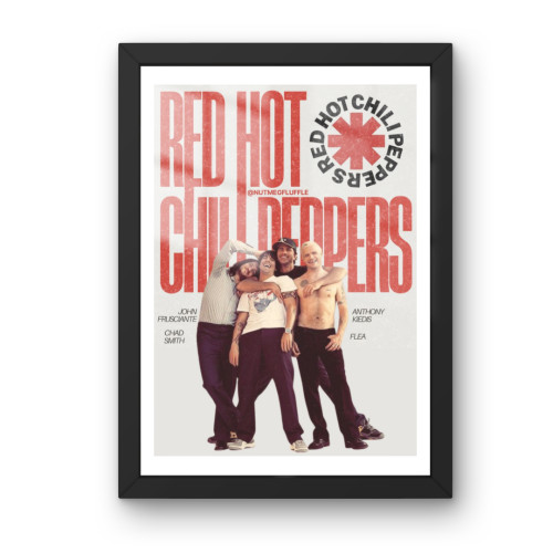 Quadro Decorativo A3 - Red Hot Chili Peppers - Moldurado Premium Personalizado # - Produto Original
