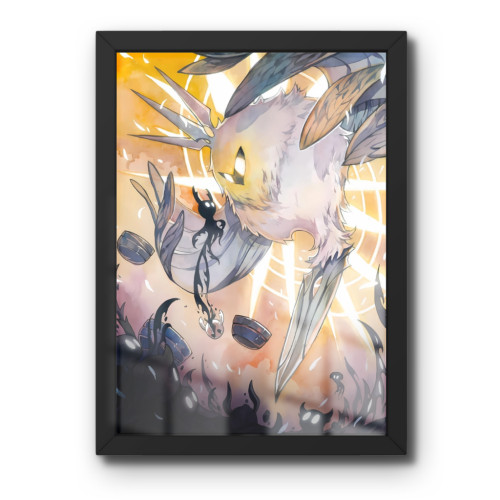 Quadro Decorativo A3 -Hollow Knight - Moldurado Premium - Modelo 002#-Moldurado-