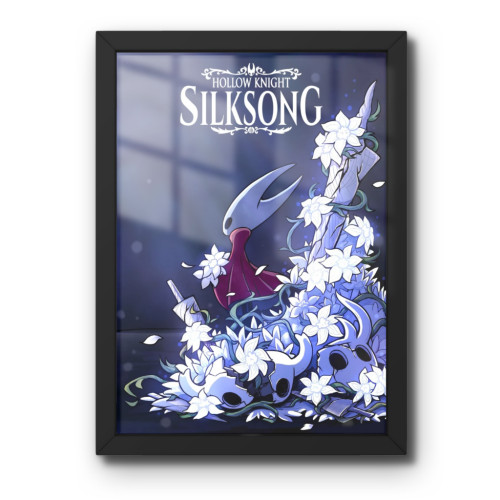 Quadro Decorativo A3 -Hollow Knight: Silksong - Moldurado Premium - Modelo 012#-Moldurado-