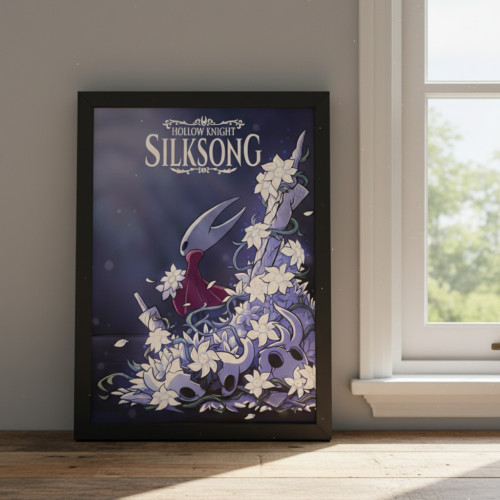 Quadro Decorativo A3 -Hollow Knight: Silksong - Moldurado Premium - Modelo 012# - Moldurado - #