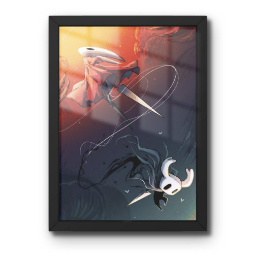 Quadro Decorativo A3 -Hollow Knight: Silksong - Moldurado Premium - Modelo 004#-Moldurado-
