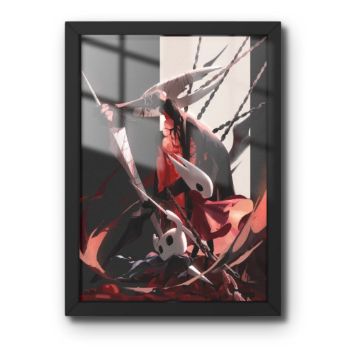 Quadro Decorativo A3 -Hollow Knight: Silksong - Moldurado Premium - Modelo 007#-Moldurado-