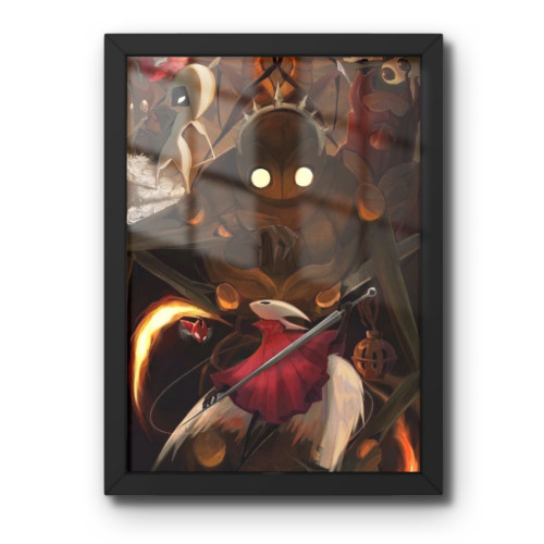 Quadro Decorativo A3 -Hollow Knight: Silksong - Moldurado Premium - Modelo 011#-Moldurado-