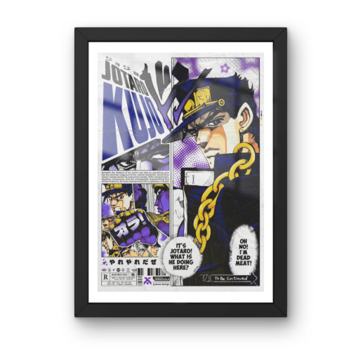 Quadro Decorativo A3 -JoJo's Bizarre Adventure Personalizado # - Produto Original